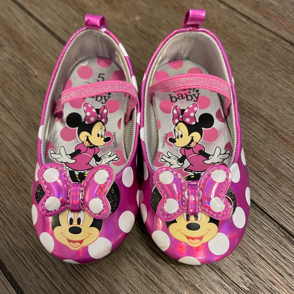 Disney Baby Minnie Mouse flats, size 5, excellent condition